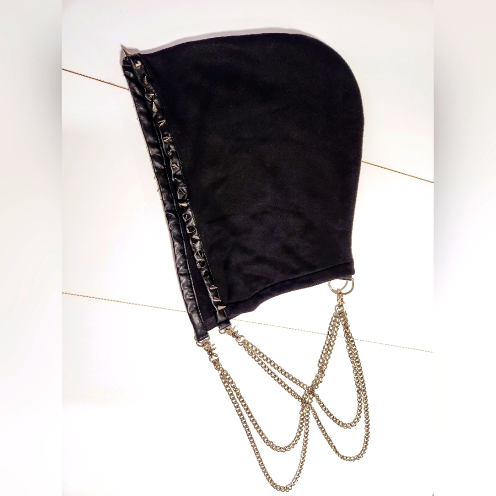 Current Mood Hood With Spike Studs and Chain
